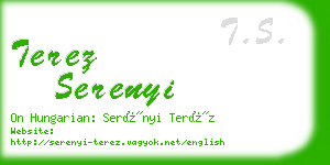 terez serenyi business card